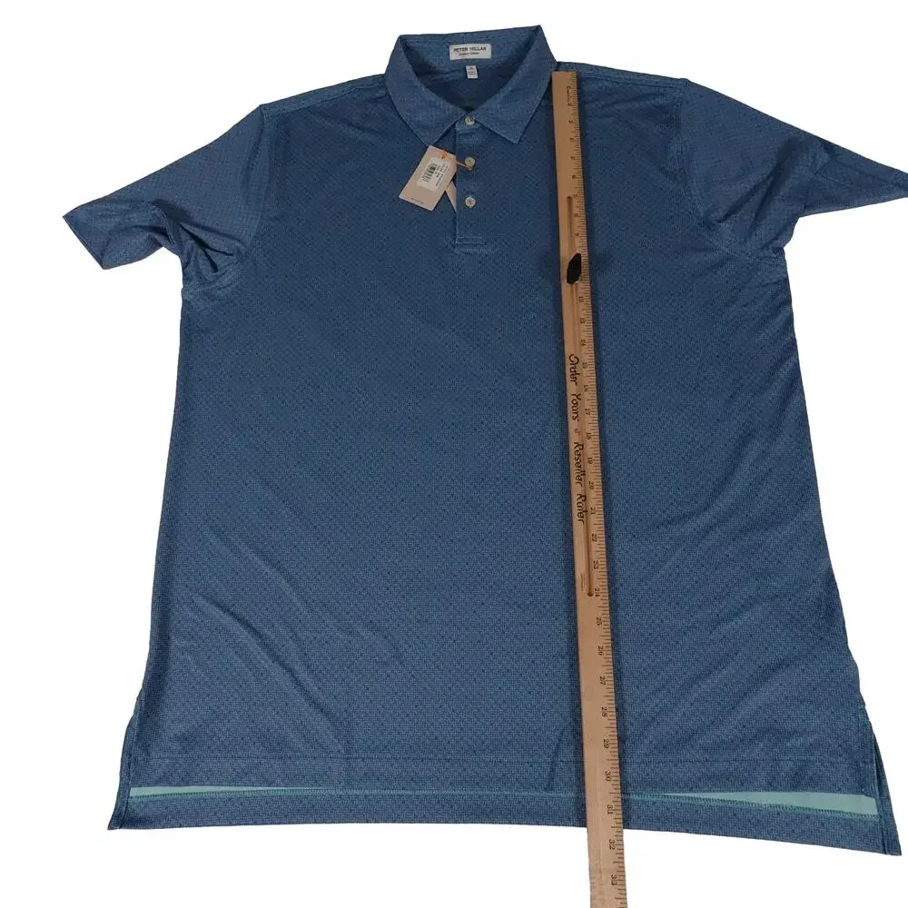 Peter Millar Geometric Performance Stretch Golf Polo Shirt Men's XL NWT